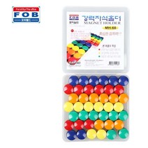 84P 20mm 원형 학교 회사 냉장고 자석 미술놀이 그림그리기 팝아트, 5색혼합