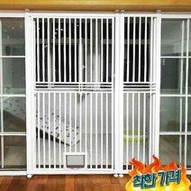 방묘문 안전문 철창 현관 울타리 펫도어 2m, 높이 90cm, 너비 73cm 이내