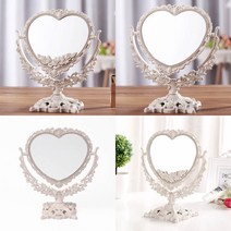하트 회전 탁상거울(17.5CM) 카페 인테리어 거울 클래식 거울