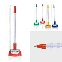 골든트리 문화 부착형 스톱펜 S2 0.7mm 4개입 고정형볼펜 은행 공공장소 관공서용