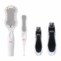 보카스 각질제거기 FC-1000(블랙)+각질제거기 FC-2000(블랙)+회전 손톱깎이 NC-3020(레드)+회전 발톱깎이 TNC-3020(레드), 단품, 단품