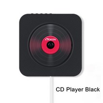 벽걸이 cd 플레이어 시디 CD FM 라디오 내장 HiFi 스피커 USB MP3 형 홈, CD 플레이어 블랙