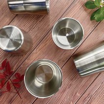 국내생산 스테인레스 스텐컵 이중 카페 업소용 컵, 별대 1p, 민쥬스컵