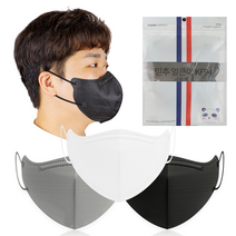 믿추 얼큰이 마스크 KF94 새부리형 특대형마스크 귀안아픈 귀편한 귀끈18.5cm, 1개입, 30매, 01. 화이트