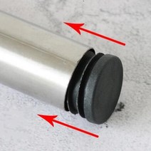 파이프마개 원형 고무 고무발 외경 커버 의자다리 보호 볼트 발통, 16mm