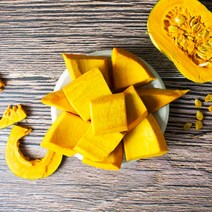 [맛템] [국내산]냉동 껍질없는 간편 손질단호박 2kg(박스), 상세 설명 참조