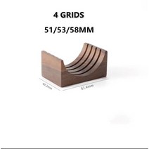 포터필터 퍽 스크린 51/53.5/58.5mm 필터 메쉬 커피 머신 용 Expresso Delonghi Gaggia Breville 범용 사용, 13 Four Grids_03 150um