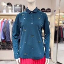 F/W 루이까스텔 여성 닥스훈트 전판자수 티셔츠 3LTTS956X