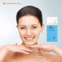 블루밍셀 넥크림 가로 세로 목주름 리프팅 다리미 크림 목 주름 없애기 관리법 30장 세트