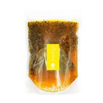 [당일발송] 담아요 대용량 백향과청(패션후르츠청) 수제과일청 카페용 카페납품 수제청 패션후르츠에이드, 1팩, 1kg