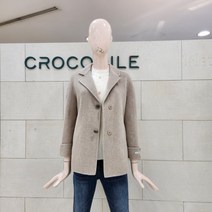 크로커다일레이디 핸드메이드 숏기장 코트