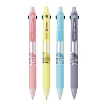 [문구조아] 라인플러스 MLINE M라인4 4색 볼펜 1.0mm 색상랜덤, 2개