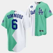 2022 MLB 올 소프트볼 경기 #배드번니22 로스앤젤레스 다저스 땀 흡수 통풍봉 유니폼, BT-006