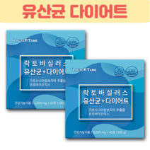 다이어트 유산균 락토바실러스 유산균 다이어트 프로바이오틱스 유산균 락토테미 60포 대용량, 120포, 2개(120포)