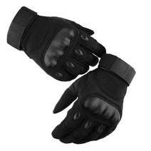 터치 스크린 오토바이 장갑 남성용 풀 핑거 M L XL 블랙 전술 산악 자전거 사격 경주 용 전투, 검은색