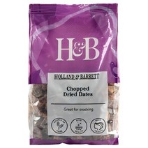 Holland & Barrett H&B 홀랜드앤바렛 자른 건대추 250g 건조 대추 Chopped Dried Dates, 1개