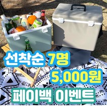 캠프젠 소형 경차용 작은 아이스 박스 캠핑 쿨러, 17QT(약 16리터), 피스타치오