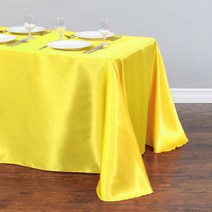 식탁보 롤 원목식탁 책상보 테이블보 책상깔개 협탁보 새틴 식탁보 모던 스타일 골드 화이트 테이블 천으로, 06 145x240CM-57x94inch, 19 yellow