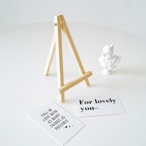 나무 받침대 이젤 액자 미니 원목 15x8cm 878EA, 본품