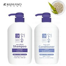 하또무기 율무 샴푸 린스 논 실리콘 프리 에코 허브 약 동백 곡물 오일 식물 #2477EO, 쿠팡 하또무기 율무 컨디셔너 600ml, 쿠팡 본상품선택