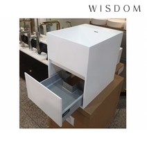 WD - 38423/서랍장세면기/액상아크릴/세면대/WISDOM/아이스톤/iStone/WD38423, 원홀타공, 미포함, 1개