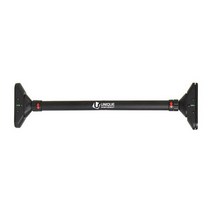 유니크스포츠앤바디 프리미엄 수평 블랙 턱걸이 운동기구 가정용 문틀 철봉, 숏 74cm-97cm
