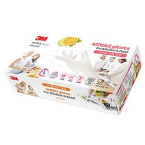 3M 니트릴 위생장갑 요리용 XS 75mm NT370KF, 100매입, 1개