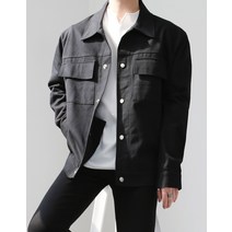 디스페로 / 오버핏 스냅 버튼 트러커 자켓 (4color)