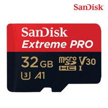 샌디스크 익스트림프로 마이크로SD SDSQXCG-032G 3p, 32GB