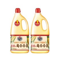 백설 옥수수유 1.8L 2개