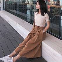 와이드 바지 데이트 팬츠 밴딩 여름 해외여행옷 휴가원피스 비치웨어쇼핑몰 바캉스룩옷 20대30대옷 캐주얼
