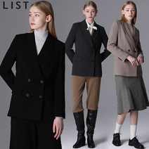 리스트 리스트 피크드 라펠 더블 재킷