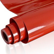 대리석 비닐 필름 자기접착 벽지 욕실 찬장 싱크대 조리대 PVC 방수 벽 스티커 시트지, 2mx60cm, Shiny Red