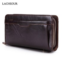 남자 클러치백 손가방 맨스백 lachiour men 가죽 클러치 백 지갑 남성 긴 더블 지퍼 지갑 coin men39phone bag for card holder 케이스