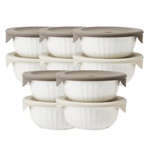 락앤락 바로한끼 도자기 밥용기 SLB303S2, 10세트, 몸체 450ml + 뚜껑