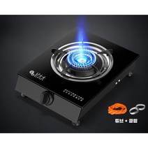 1구 가스렌지 가스레인지 1인 가스 스토브 버너, 강화 유리 액화 가스