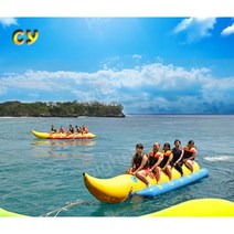 플라잉보트 바나나보트 홍천 수상스키 해수욕장 대형튜브, 레드1열6인용바나나보트
