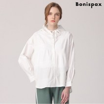 보니스팍스 가로배색 후드 블라우스-CG69BL032