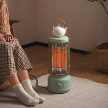 전열기 사무실 발난로 가정용 전기스토브 히터, 배꽃 화이트  300-600W