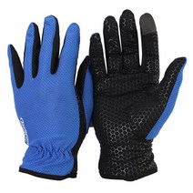대경몰 제코 나토얀 매쉬 긴장갑 반장갑 여성장갑 등산 낚시 레저 자전거장갑 미끄럼방지장갑 자외선차단 컬러장갑, 긴장갑-L-블루