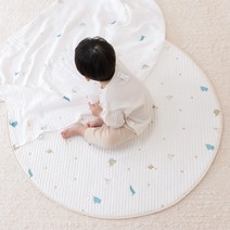 바미블랑 어린이집 디노디노 원형 에어메쉬 낮잠패드 쿨매트 신생아 아기 유아용 모달, 디노디노 원형 에어메쉬 패드
