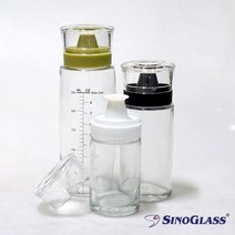 맑고 투명한 유리 시노글라스 실리콘 오일병 100ml(2p) 170ml(2p) 300ml(1p)/선물포장가능, (본품선택시 추가)선물포장