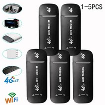 와이파이 증폭기 공유기 인터넷 무선 4G LTE USB 라우터 150Mbps 휴대용 모바일 광대역 모뎀 스틱 SIM 카드 네트워크 어댑터 1-5 개, [04] 4Pcs, [02] Black, 02 Black_04 4Pcs