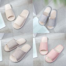 시원한 린넨 마 실내화 거실화/여름용 사무실 슬리퍼, 블루40, 02.프리미엄 린넨 슬리퍼