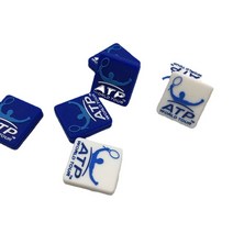 테니스훈련 정사각형 테니스 라켓 충격 흡수기 진동 감쇠기 감소 실리콘 스포츠 액세서리, 02 파란