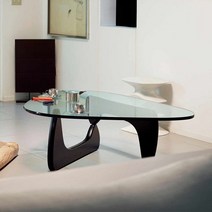 이사무노구치 비트라 원목 우드 거실테이블 강화유리 커피테이블 오마주 유아인 테이블, 2