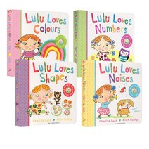 싸다구 Lulu Loves Noises/Colours/Shapes/Numbers 영어 동화책 유아 어린이 인지 교육 도서, 4권