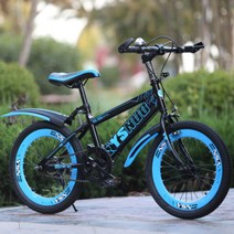 초등학생 중학생 미니벨로 자전거 입문용 mtb 산악 자전거 20 22인치, 흑파란/단속/포찰/조개바퀴+소선물세트 + 20인치