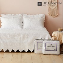헬렌스타인 [헬렌스타인] 엘사 화이트 코튼 스프레드 베개커버 세트(싱글)