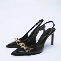 ZARA 자라 하이힐 블랙 베이지 웨지 힐 뮬 신발 슈즈
